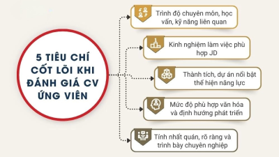 KHÁM PHÁ 5 TIÊU CHÍ ĐÁNH GIÁ CV ỨNG VIÊN DÀNH CHO HR