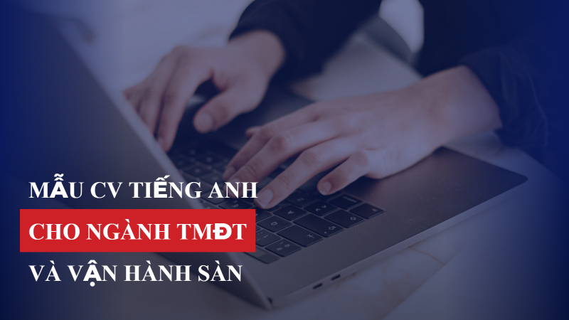 Mẫu CV tiếng Anh cho ngành TMĐT/vận hành sàn